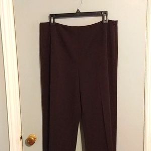 Talbot size 14 stretch chocolate brown slacks